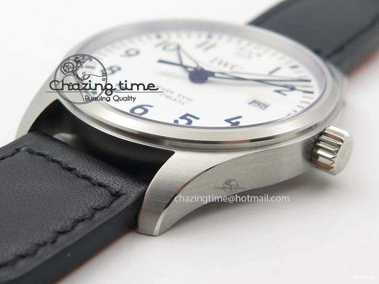 MIROTIME 0116 Fashionable Mark XVIII IW327002 V6F Best Edition White Dial On Black Leather Strap A 7312